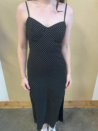 Polka Dot Midi Dress