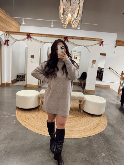 Avery Mockneck Sweater Dress