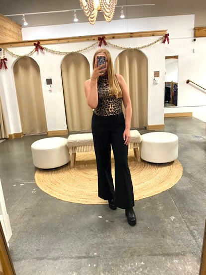 High Rise Wide Leg Pants