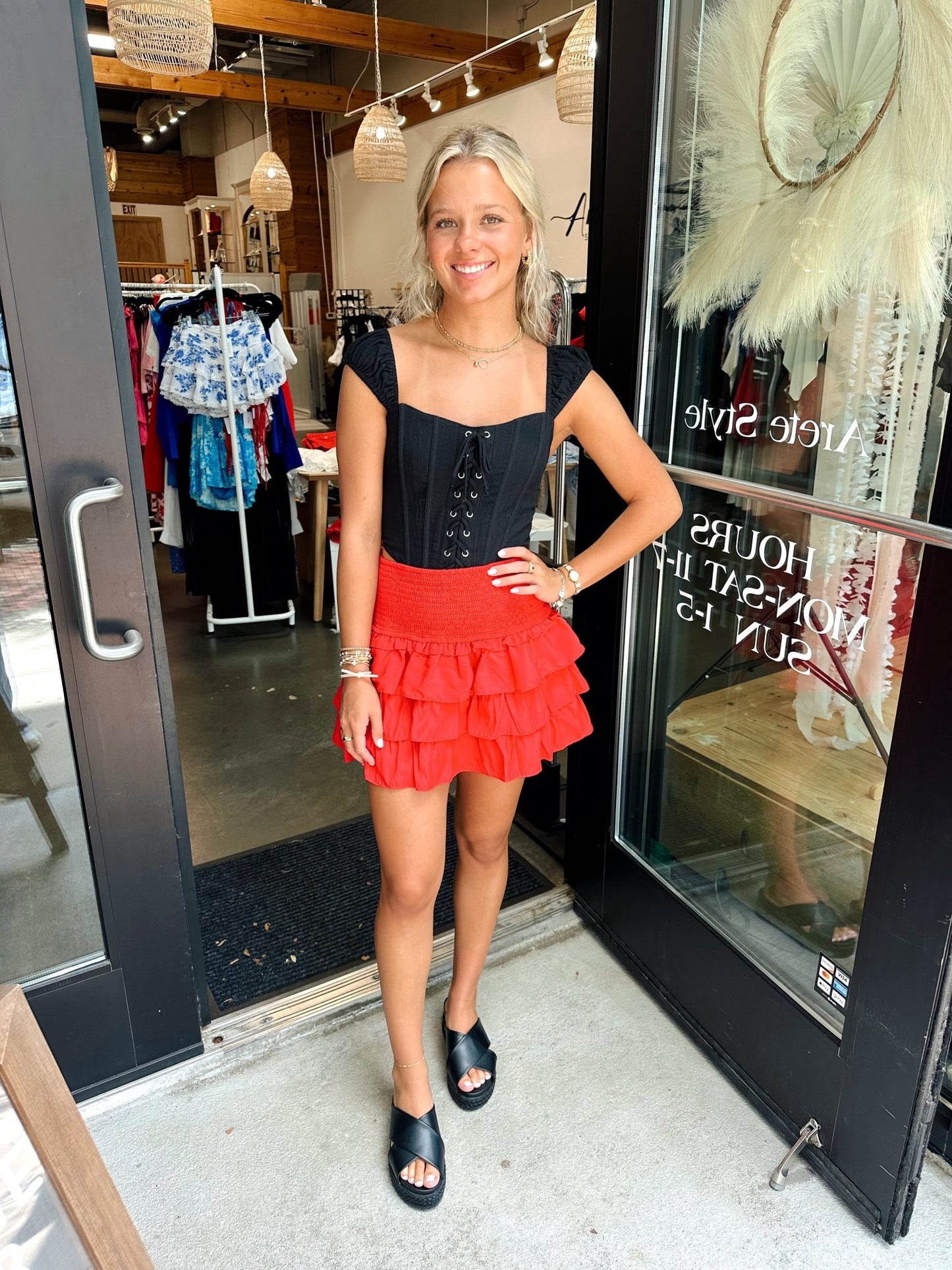 Julie Smocked Skort - Arete Style