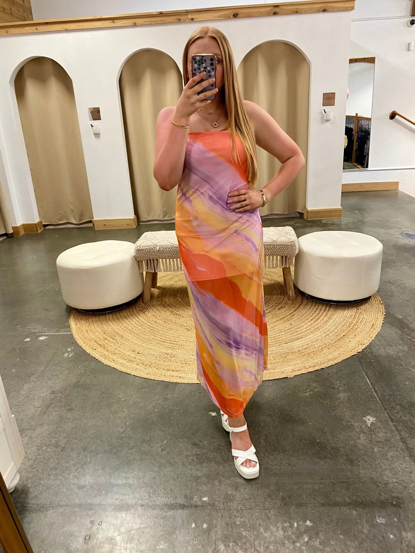 Sunset Midi Dress - Arete Style