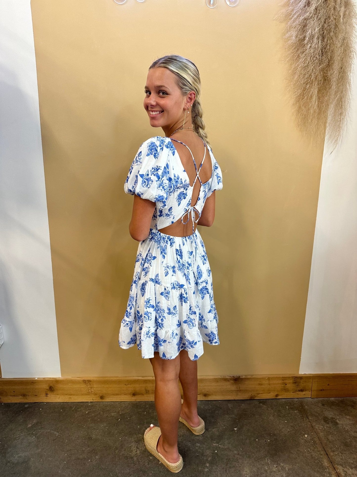 That Feeling Floral Ruffle Dress - Arete Style